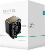 Кулер для процессора DEEPCOOL AK500 G2 LGA1851/1700/1200/115X/AM5/AM4 (9шт/кор, TDP 240W, PWM, Fan 120мм, 5 тепл. трубок, Copper Base, Wood-grain top cover, черный) RET (R-AK500G2-BKNNMN-GJD) 1