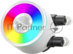 Система охлаждения Water Cooling System PCCooler DA360 Pro ARGb WH (300W, 360мм, белый, ARGb/Fans: 3x120мм, 75.8CFM, 33.7dBA, 2200RPM/Pump height 57мм, 28dBA, 3000RPM, Rad thickness 27мм/S: 1851, 1700, 1200, 20XX, 115X, AM5, AM4) 5