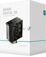 Устройство охлаждения(кулер) Deepcool AK400 Digital SE Soc-AM5/AM4/1200/1700/1851 черный 4-pin 19-28dB Al+Cu LCD 220W 812gr Ret (R-AK400-BKADMN-GJD) 9