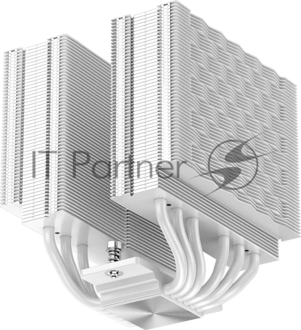 Кулер для процессора PCCooler RZ620 WH (260W, 4-pin PWM, 158мм, Al/Cu, 6x6мм, 2x120мм, 86.73CFM, 32dBA, 1800RPM, S: 1851/1700/1200/115X, AM5/AM4, белый) 1