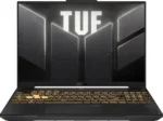 Ноутбук ASUS TUF F16 FX608JMR-RV114 16"(1920x1200 (матовый, 165Hz) IPS)/Intel Core i7 14650HX(2.2Ghz)/16Gb/1024PCISSDGb/noDVD/Ext:nVidia GeForce RTX 5060(8192Mb)/Cam/BT/WiFi/90WHr/war 1y/2.2kg/Jaeger Gray/DOS 1