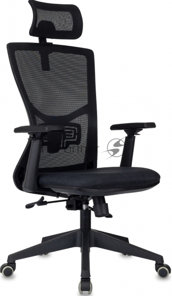 Кресло руководителя Бюрократ MC-811-H черный Elastic-102 крестов. пластик 1
