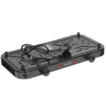 Плита настольная электрическая Centek CT-1507 черный, 2 кВт, ТЭН, конфорки - 2, эмаль, поворотные переключатели 1