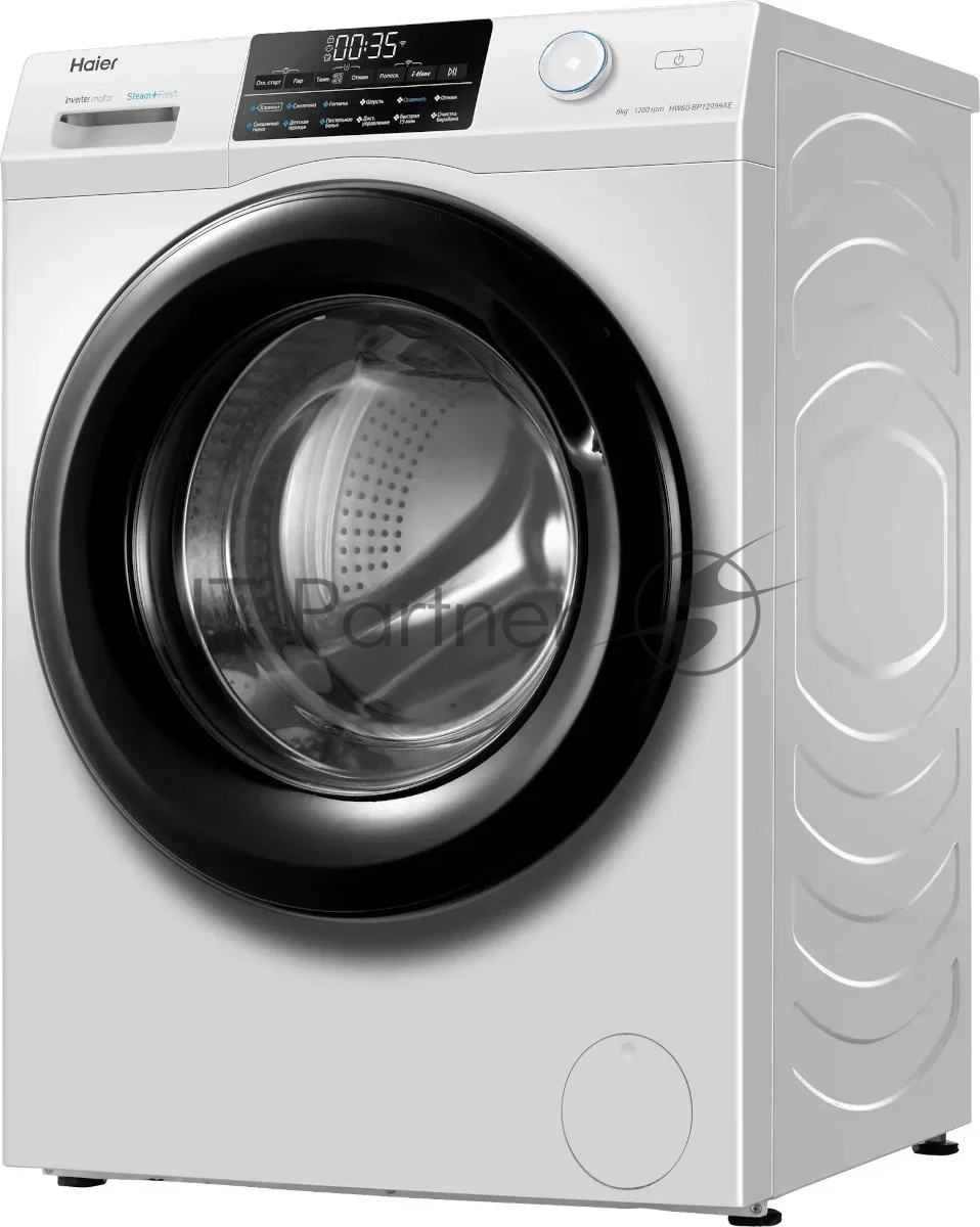 Стиральная машина Haier HW60-BP12959AE белый, загрузка фронтальная 6 кг, 1200 об/мин., класс: A+++ 1