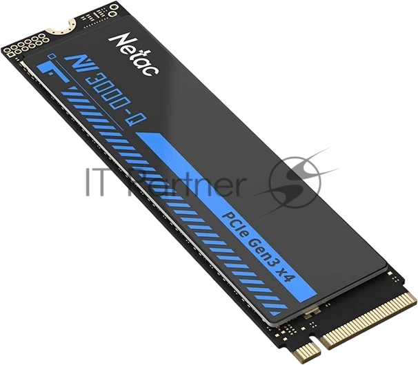Накопитель SSD M.2 Netac 1.0Tb NV3000 Series Retail (PCI-E 3.0 x4, up to 3100/2100MBs, 3D NAND, 600TBW, NVMe 1.4, 22х80мм, heatsink)