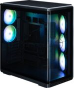 Компьютерный корпус ZALMAN MidTower P60 black (ATX, без БП, 2xUSB 3.0+USB Type C, 5x120мм ARGb) (Zalman P60 Black) 8