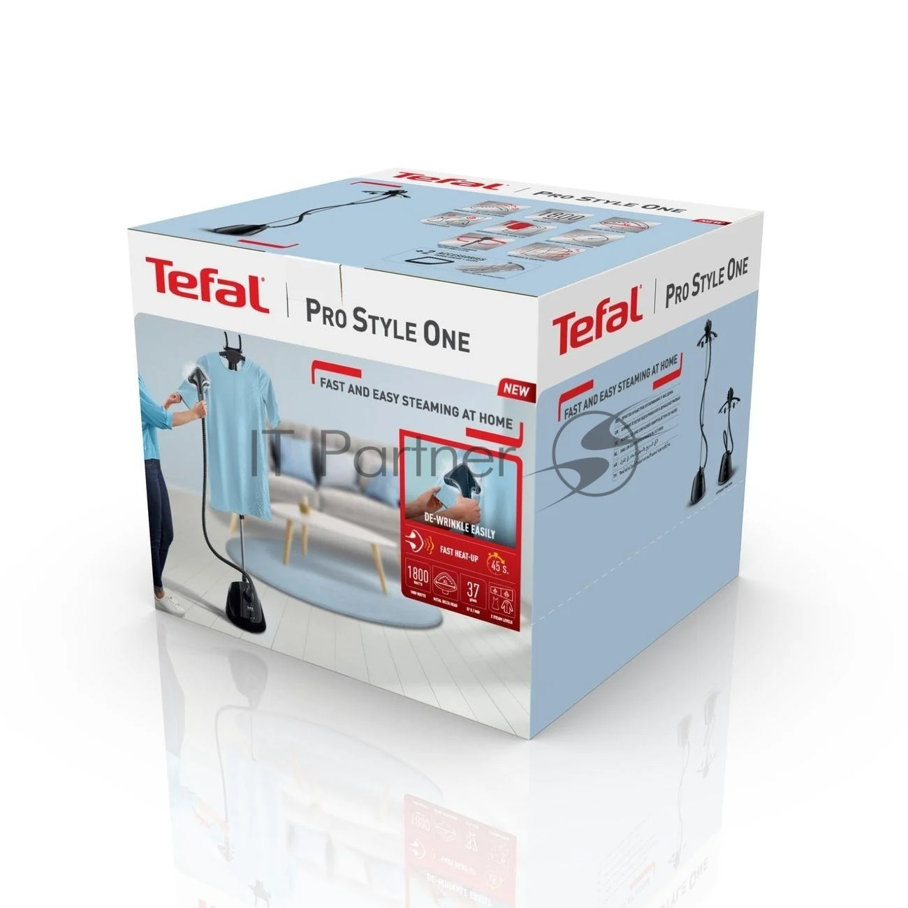 Отпариватель Tefal IT2461E0 черный, 1800 Вт, 37 г/мин, 1300 мл 1
