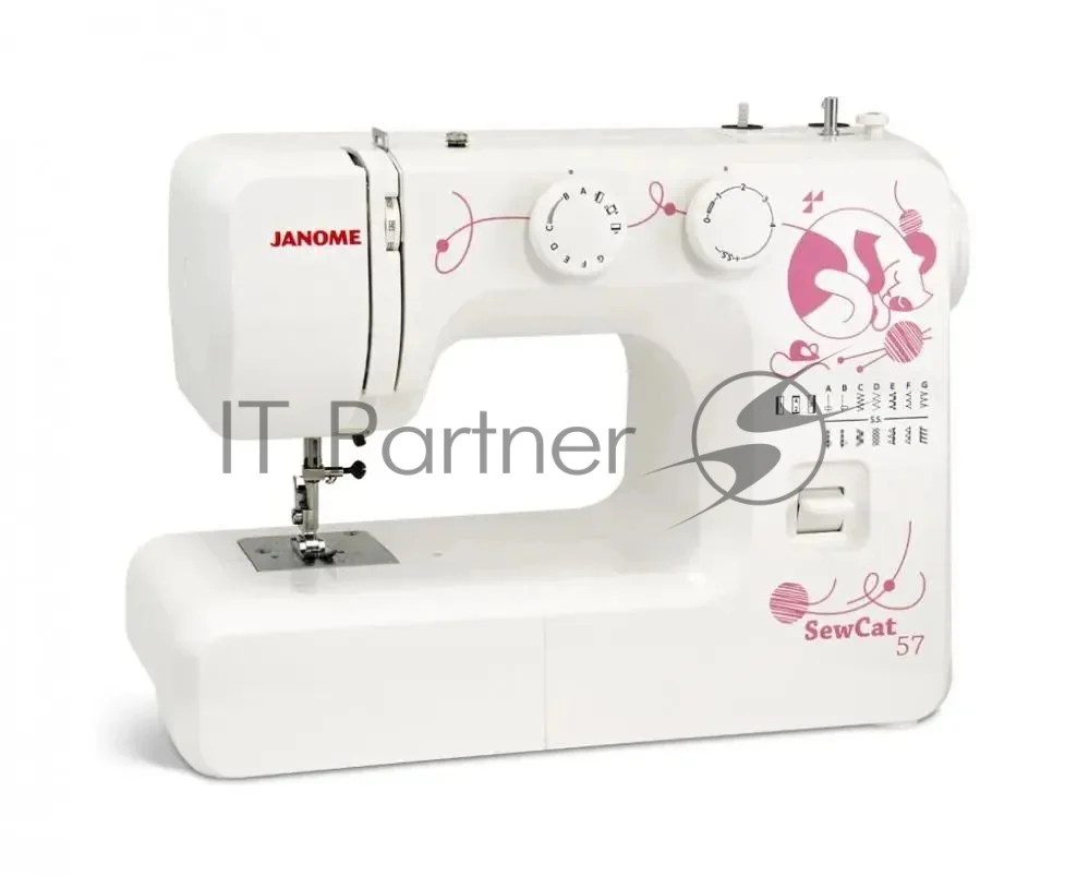 Швейная машина Janome Sew Cat 57 белый/рисунок 1