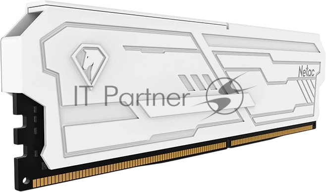 Оперативная память Netac Shadow III, DDR4, 16GB (1x16GB), 3200 MHz, CL16, с радиатором, белый