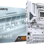 Материнская плата Gigabyte B850 EAGLE ICE, AM5, AMD B850, 4xDDR5, 4xSATA, 3xM.2, 1xPCIe 5.0 x16, 1xPCIe 4.0 x4, 2xPCIe 3.0 x1, 1xDP (v1.4), 1xHDMI (v2.1), 1x2.5Gb LAN, 2xUSB-A 10Gbps, 2xUSB-A 5Gbps, 6xUSB-A 2.0, 1xUSB-C 5Gbps, 3x3.5 мм, 7.1, ATX