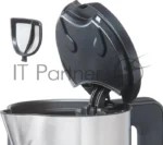 Электрочайник Bosch TWK8611P белый/серебристый, 1.5 л, 2400 Вт, скрытый нагревательный элемент, поддержание температуры 5