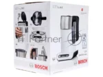 Электрочайник Bosch TWK8611P белый/серебристый, 1.5 л, 2400 Вт, скрытый нагревательный элемент, поддержание температуры 7