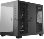 Компьютерный корпус Deepcool CG330 3F без БП, боковое окно (панорама), 3x120мм ARGB PWM вентилятора, черный, mATX 3