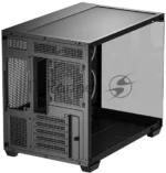 Компьютерный корпус Deepcool CG330 3F без БП, боковое окно (панорама), 3x120мм ARGB PWM вентилятора, черный, mATX 5