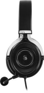 Гарнитура Bloody G535 чёрный/серебристый, проводная, подсветка 8