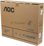 Монитор 27" AOC 27P2Q IPS 1920x1080, 75 Гц, 4 мс, 16:9, 250 кд/м2, 1хDVI, 1хDP, 1xHDMI, 1xVGA, 1x3.5 мм, черный 3