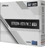Материнская плата ASRock B760M-HDV/M.2 D4, LGA 1700, Intel B760, 2xDDR4, 4xSATA, 2xM.2, 1xPCIe 4.0 x16, 2xPCIe x1, 1xDP, 1xHDMI, 1xVGA, 1x 1Gb LAN, 2xUSB-A 3.2 Gen 1, 3xUSB 2.0, 3x3.5 мм, 7.1, mATX 9