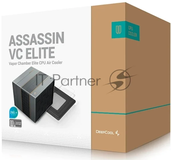 Устройство охлаждения(кулер) Deepcool ASSASSIN VC Elite Soc-AM5/AM4/1200/2066/1700/1851 черный 4-pin 22.6-29.3dB Al+Cu 300W 1772gr Ret (R-ASN4-BKNVNN-GJD) 1