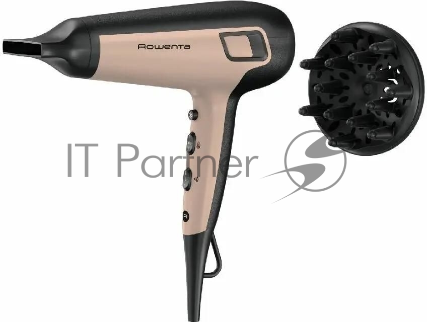 Фен Rowenta CV5E30E0 бежевый/черный, 1900 Вт, ионизация