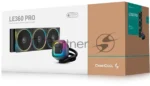 Система жидкостного охлаждения Deepcool LE360 PRO ARGb Soc-AM5/AM4/1200/1700/1851 черный 4-pin 19-33dB Al 300W 1817gr Ret (R-LE360PRO-BKAMMC-G-1) 1