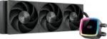 Система охлаждения Water Cooling System PCCooler DE360 MAX BK (300W, 360мм, Black, ARGB Pump, Fans: 3x120мм, 66CFM, 34.3dBA, 2200RPM/Pump height 54мм, 15dBA, 2600RPM, Rad thickness 27мм/S: 1851, 1700, 1200, 115X, AM5, AM4, AM3) 5