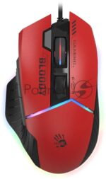 Мышь проводная A4Tech Bloody W95 Max Sports красный/черный оптическая (12000dpi) USB (10but) 10