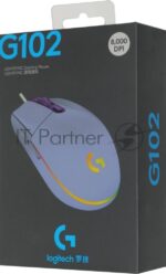 Мышь проводная Logitech G102 LIGHTSYNC фиолетовый, 8000 dpi, USB, кнопки - 6 2