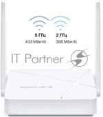 Роутер Mercusys MR20 AC750 Dual-Band Wi-Fi RouterSPEED: 300 Mbps at 2.4 GHz + 433 Mbps at 5 GHzSPEC: 2× Fixed External Antennas, 2× 10/100 Mbps LAN Ports, 1× 10/100 Mbps WAN PortFEATURE: Router/Access Point Mode Mode, WPS/Reset Button, IPTV, IPv6, Parental Controls 4