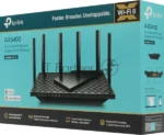 Роутер TP-Link Archer AX73 AX5400 Dual Band Wireless Gigabit Router, 1.5 GHz Tri-Core CPU, 1 GE WAN + 4 GE LAN ports, 1× USB 3.0 Port, support 1024-QAM, OFDMA, MU-MIMO, Airtime Fairness, Beamforming, 160MHz Channel Width, come with HomeShieldTM, support Russia PPTP/L2TP/PPPoE 10