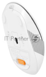 Мышь беспроводная A4Tech Fstyler FB10C белый/серый, 2000 dpi, радиоканал, Bluetooth, USB, кнопки - 4 2