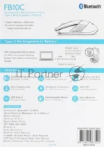 Мышь беспроводная A4Tech Fstyler FB10C зеленый, 2000 dpi, радиоканал, Bluetooth, USB, кнопки - 4 1