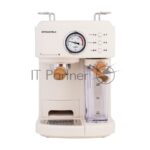 Кофеварка рожковая Maunfeld MF-737BG PRO бежевый, исп. кофе - молотый, 1.5 л, 1250 Вт, 15 бар 13