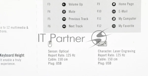 Комплект клавиатура+мышь A4Tech KK-3330 проводной, USB, 1200 DPI, чёрный 1