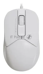 Мышь проводная A4Tech Fstyler FM12 белый, 1200 dpi, USB, кнопки - 3 6