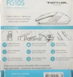 Мышь беспроводная A4Tech Fstyler FG10S черный/оранжевый, 2000 dpi, радиоканал, USB, кнопки - 4 1