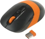 Мышь беспроводная A4Tech Fstyler FG10S черный/оранжевый, 2000 dpi, радиоканал, USB, кнопки - 4 7