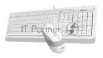 Комплект клавиатура+мышь A4Tech FStyler F1010 проводной, USB, 1600 DPI, белый/серый 10