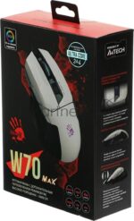 Мышь проводная A4Tech Bloody W70 Max белый, 10000 dpi, USB, кнопки - 9 5