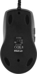 Мышь проводная + коврик A4Tech X-7120 черный, 2000 dpi, USB, кнопки - 7 6