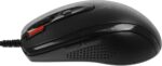 Мышь проводная + коврик A4Tech X-7120 черный, 2000 dpi, USB, кнопки - 7 10