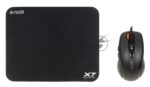 Мышь проводная + коврик A4Tech X-7120 черный, 2000 dpi, USB, кнопки - 7 14
