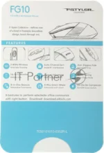 Мышь беспроводная A4Tech Fstyler FG10 белый/серый, 2000 dpi, радиоканал, USB, кнопки - 4 1