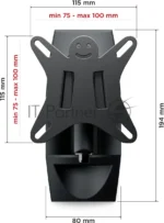 Кронштейн для телевизора Holder LCDS-5004 металлик, 10"-26" макс. 25 кг, настенный, поворот и наклон 4