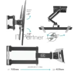Кронштейн для телевизора Arm Media PT-15 new черный 6