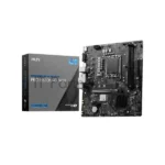 Материнская плата MSI PRO H610M-G WIFI, LGA 1700, Intel H610, 2xDDR5 (до 64 ГБ), 4xSATA, 1xM.2 (PCIe 3.0 x4), 1xPCIe 4.0 x16, 2xPCIe x1, 1xVGA, 1xHDMI, 1xDP, 1x1Gb LAN, Wi-Fi 5, Bluetooth 4.2, 4xUSB-A 5Gbps, 2xUSB-A 2.0, 1xPS/2, 3x3.5 мм, 7.1, чёрный, mATX 2