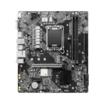 Материнская плата MSI PRO H610M-G WIFI, LGA 1700, Intel H610, 2xDDR5 (до 64 ГБ), 4xSATA, 1xM.2 (PCIe 3.0 x4), 1xPCIe 4.0 x16, 2xPCIe x1, 1xVGA, 1xHDMI, 1xDP, 1x1Gb LAN, Wi-Fi 5, Bluetooth 4.2, 4xUSB-A 5Gbps, 2xUSB-A 2.0, 1xPS/2, 3x3.5 мм, 7.1, чёрный, mATX 5
