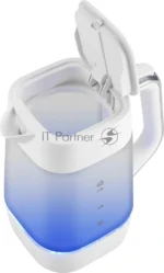 Чайник электрический Vitek VT-WK1058 1.7л. 2200Вт белый корпус: стекло/пластик 2