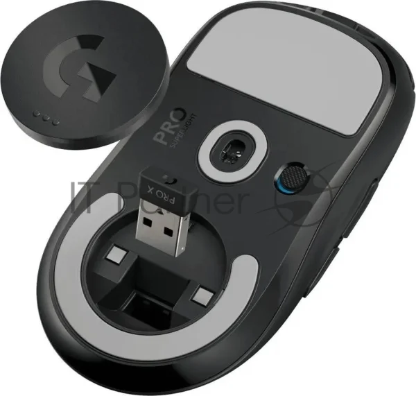 Мышь беспроводная Logitech G PRO X SUPERLIGHT черный, 25600 dpi, радиоканал, USB, кнопки - 5