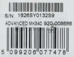 Комплект клавиатура+мышь Logitech MK540 беспроводной, USB, 1000 DPI, чёрный 1