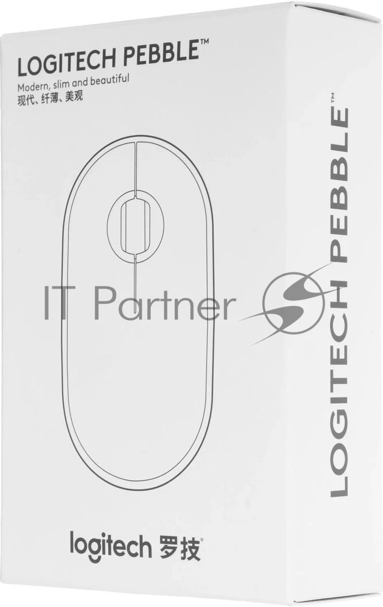 Мышь беспроводная Logitech Pebble M350 розовый, 1000 dpi, радиоканал, Bluetooth, USB, кнопки - 3 1